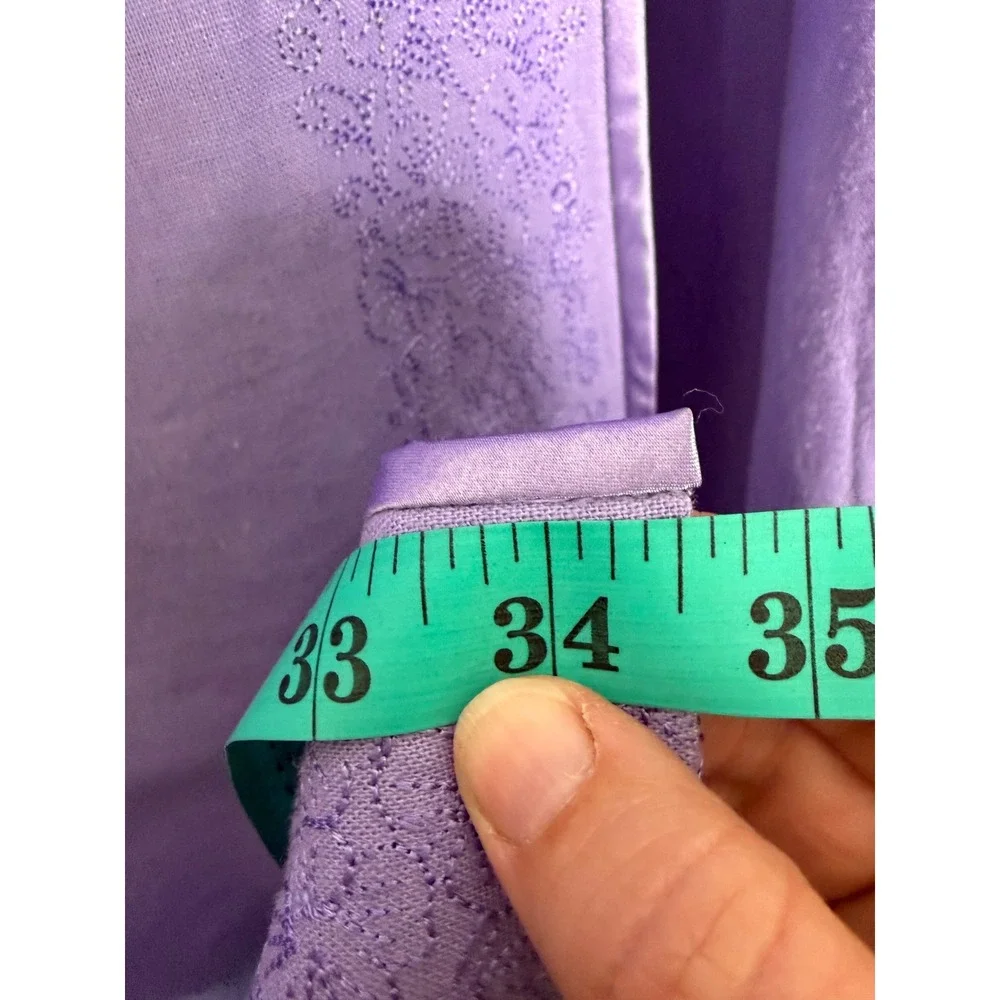 Norton McNaughton Woman Skirt Purple Linen Rayon Blend Embroidered Plus‎ Size